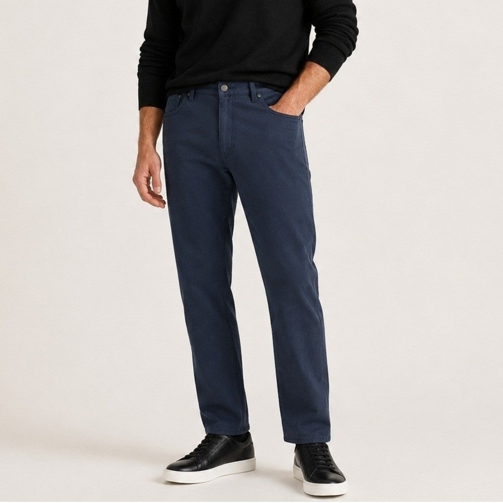 Quince Comfort Stretch Traveler 5 Pocket Pants Office Date Ocean Blue 31 32 EUC